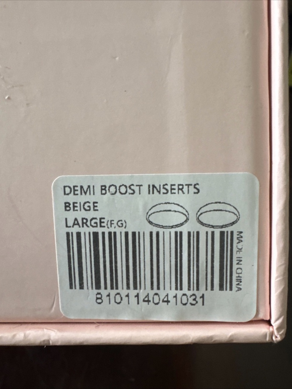 BOOMBA Demi Boost Inserts Beige Large Padded Bra Enhancers NEW - Picture 5 of 5